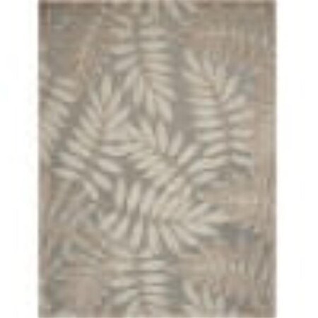 Palacedesigns 5 x 8 ft. Leaves Indoor Outdoor Rectangle Area Rug - Natural PA3655167
